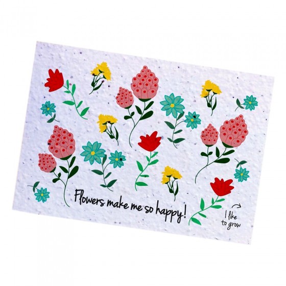 Flowers make me happy Flowers make me happy
